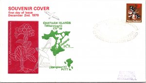 New Zealand, Worldwide First Day Cover, Flowers, Butterflies