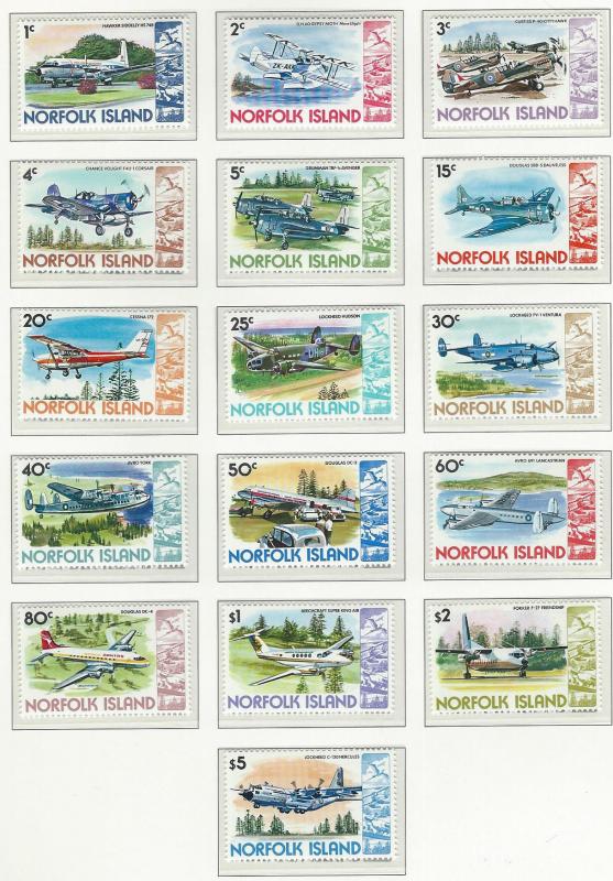 Norfolk Island    MNH  SC 256 - 270