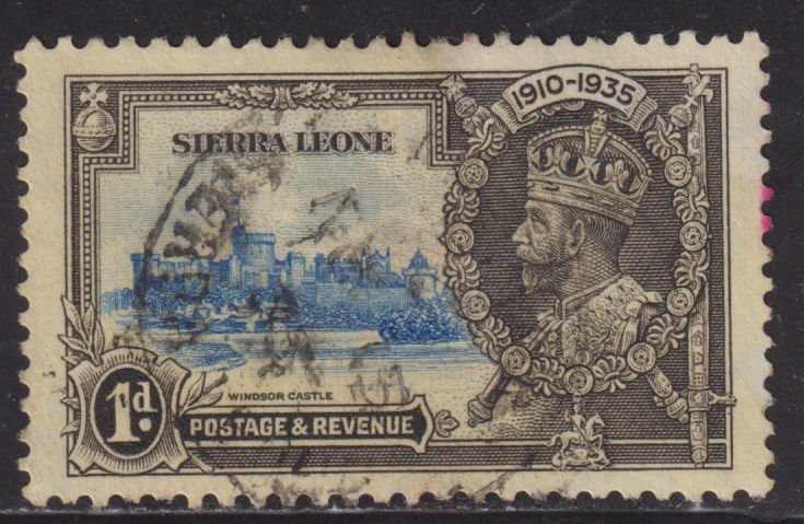 Sierra Leone 166 King George V Sliver Jubilee Issue 1935