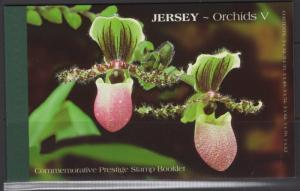 JERSEY SGSB63 2004 ORCHIDS BOOKLET MNH 