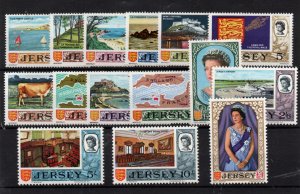 Jersey 1969 Definitive MNH set SG15-29 Cat Val £50+ WS37056