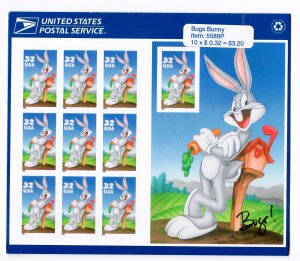 US Scott# 3137 BUGS BUNNY SHEET MINT OG NH