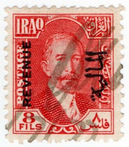 (I.B) Iraq Revenue : Duty Stamp 8f (King Faisal I)