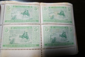 1915 Mauritania complete 5¢ (10) booklet panes of 4 MNH Sc# 21 CV: N/L