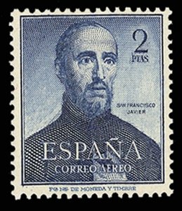 Spain #C138 Cat$75, 1952 St. Francis Xavier, never hinged