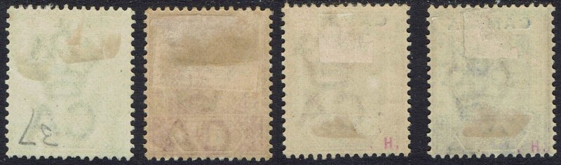 GAMBIA 1898 QV KEY TYPE ½D - 2½D