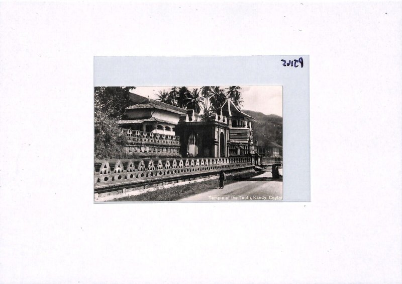 CEYLON Postcard Colombo Kandy Temple PPC SWITZERLAND Unter Wetzikon 1951 PJ165