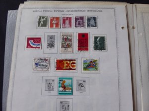 Germany 1971-1980 Stamp Collection on Album Pages