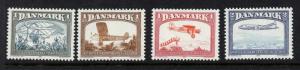 Denmark 696-9 MNH Aircraft