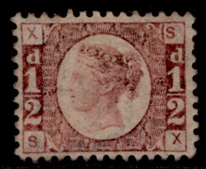 GB QV SG48, ½d rose-red plate 8, M MINT. Cat £600. SX