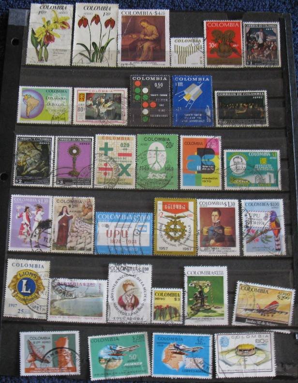 Colombia 33 Different Air Mail