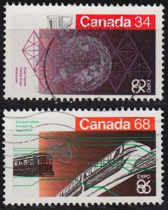 KANADA CANADA [1986] MiNr 0988,90 ( O/used )