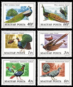 Hungary 1977 Birds Scott #2471-2476 Mint Never Hinged