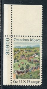 1370 * GRANDMA MOSES * U.S. Postage Stamp  MNH * UL PL#30900