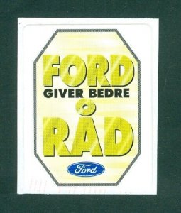 Denmark. 1970is. Sticker, Advertising. Car, Ford. You Can Afford