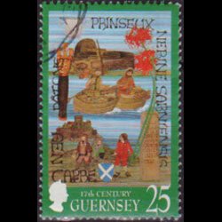 GUERNSEY 1998 - Scott# 621 Tapestry 25p Used