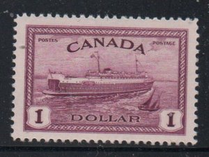 Canada Sc 273 1946 $1 Train Ferry stamp mint NH