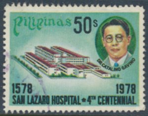 Philippines Sc# 1363  Used San Lazaro Hospital  see details  / cancel  face &...