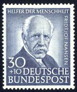 Germany Sc# B337 Used 1053 30+10pf blue August Hermann Francke