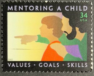 USA, 2002, SC# 3556, Mentoring a Child, MNH, VF