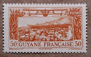 French Guiana #C1 50c Cayenne MLH (1933)