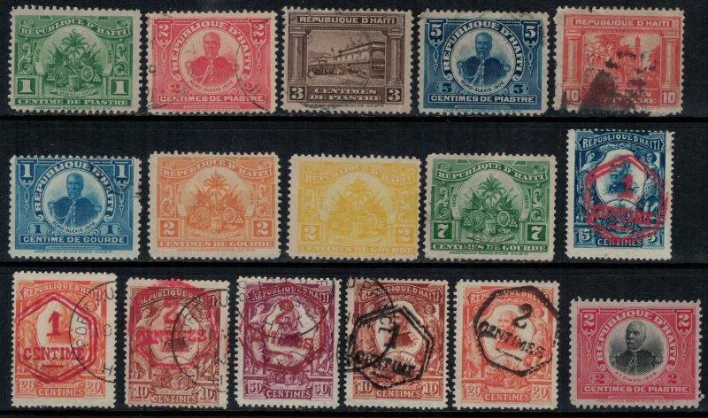 Haiti #125-7,131,6,145-7,9-53,5-6,162*/u  CV $6.00