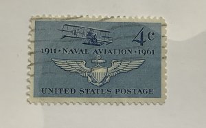 USA 1961  Scott 1185 used - 4c, Naval aviation 50th Anniv.