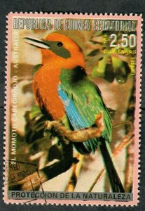 Equatorial Guinea Bird used CTO single from 1974