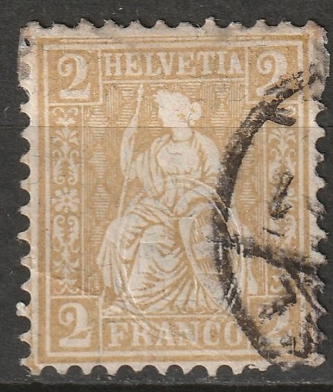 Switzerland 1881 Sc 60 used