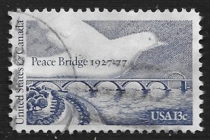US #1721 13c Peace Bridge and Dove