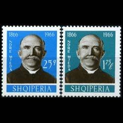 ALBANIA 1966 - Scott# 993-4 Priest N.Mjeda Set of 2 NH