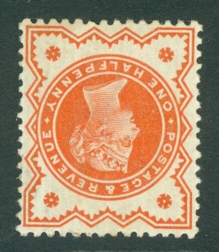 SG 197 ½d vermilion variety inverted watermark. Lightly mounted mint CAT £60 