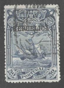 PORTUGAL Scott 188 from 1911 Vasco da Gamma overprint