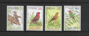 BIRDS - MALAWI #470-3 MNH