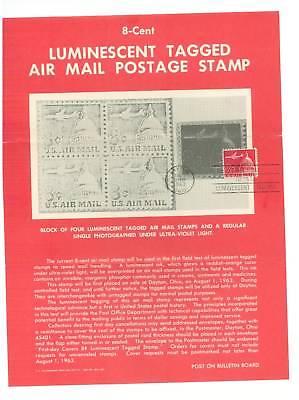 Lot of 100 Souvenir Page 1963 C-64A Tagged Luminescent 