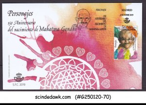 SPAIN - 2019 150TH BIRTH ANNIV. OF MAHATMA GANDHI - FDC