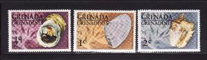 Grenada Grenadines 137-139 MNH Sea Shells (A)