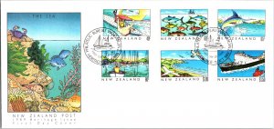 New Zealand, Worldwide First Day Cover, Fish, Ships, Birds
