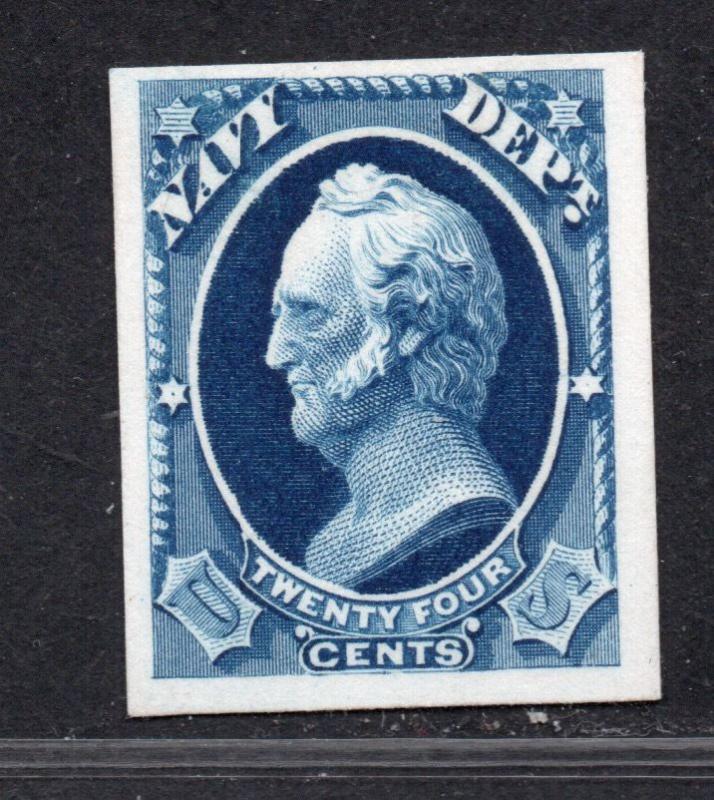 **US, SC# O43Tc4e VF Atlanta Plate Proof on Card Paper, CV $37.50