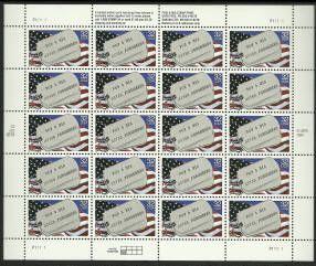 2966 MINT VF OGnh sheet