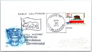 US SPECIAL EVENT COVER EARLY CALIFORNIA POSTAL HISTORY AT VEXOS RESEDA 1977 T3