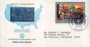 Comoro Islands, First Day Cover, Americana