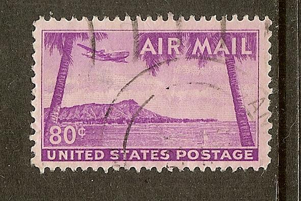 United States, Scott #C46, 80c Diamond Head Airmail, Used