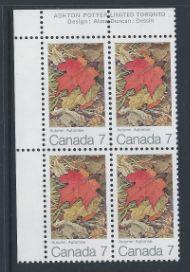 Canada #537 UL PL BL Maple Leaves in Four Seasons 7