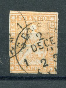 Switzerland #23  Used  F-VF  Cat $ 270 - Lakeshore Philatelics