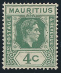 Mauritius  SG 254  SC#  213 *  MVLH   dull green     see details & scans -