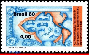 1685 BRAZIL 1980 INTER-AMERICAN DEVELOPMENT BANK, BID, MAPS, MNH