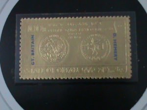 ​OMAN STATE- 1968-OLYMPIC GAMES-MEXICO'68 MNH GOLD STAMP IN A LOVELY FOLDER
