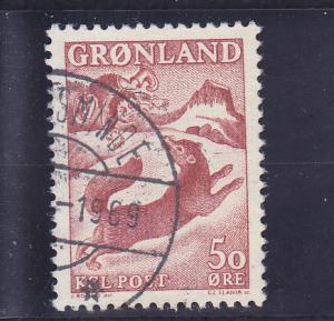 Greenland  Scott#  42  Used