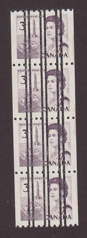 Canada 466xx VF MNH Precancel Coil Strip of 4